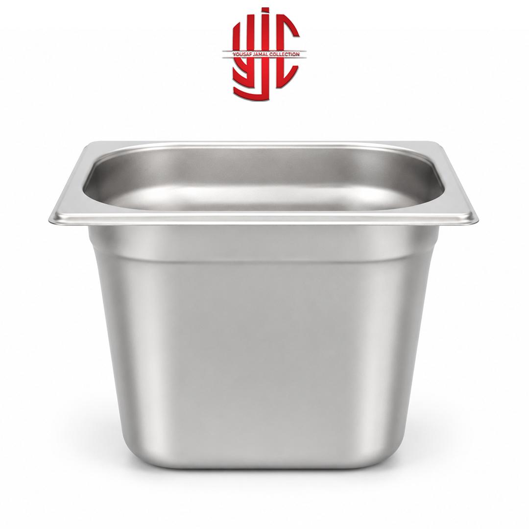 yjc-STMP-020-1 Stainless Steel Maxi Pan 1/6 Depth 8 in - Image 1