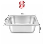 Stainless Steel Maxi Pan 1/9 Depth 2 in - Image 2
