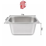 Stainless Steel Maxi Pan 1/9 Depth 4 in - Image 2