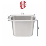Stainless Steel Maxi Pan 1/9 Depth 6 in - Image 2