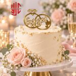 Acrylic Engaged Diamond Rings Tags 5 Pcs Pack