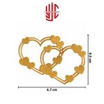 Acrylic Double Hearts Tags 5 Pcs Pack - Image 2
