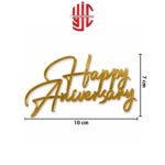 Acrylic Happy Anniversary English Tags 5 Pcs Pack - Image 2