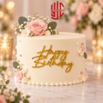 Acrylic Happy Birthday English Tags 5 Pcs Pack
