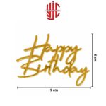 Acrylic Happy Birthday English Tags 5 Pcs Pack - Image 2