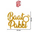 Acrylic Baat Paki English Tags 5 Pcs Pack - Image 2