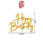 Acrylic Happy Birthday Tags 5 Pcs Pack - Image 2
