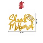 Acrylic Shaadi Mubarak Tags 5 Pcs Pack - Image 2