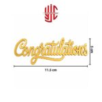 Acrylic Congratulations Topper Tags 5 Pcs Pack - Image 2