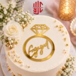 Acrylic Engaged Ring Topper Tags 5 Pcs Pack