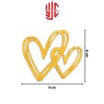 Acrylic Connected Hearts Topper Tags 5 Pcs Pack - Image 2