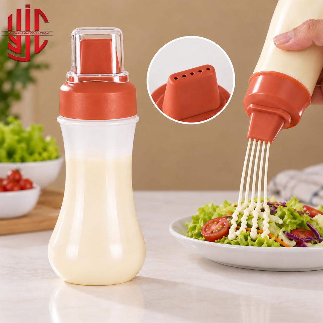 yjc-PLBT-002-1 Imported 5 Holes Squeeze Red Cap 400ml Bottle - Image 1