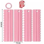 Plastic Cake Comb Double Sided Four Pieces Set - Image 2