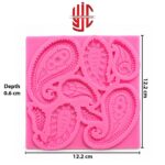 Silicon Baroque Paisley Lace Mold 6 Cavity - Image 2