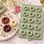 Silicon Flower Donut Mold 15 Cavity