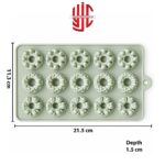 Silicon Flower Donut Mold 15 Cavity - Image 2