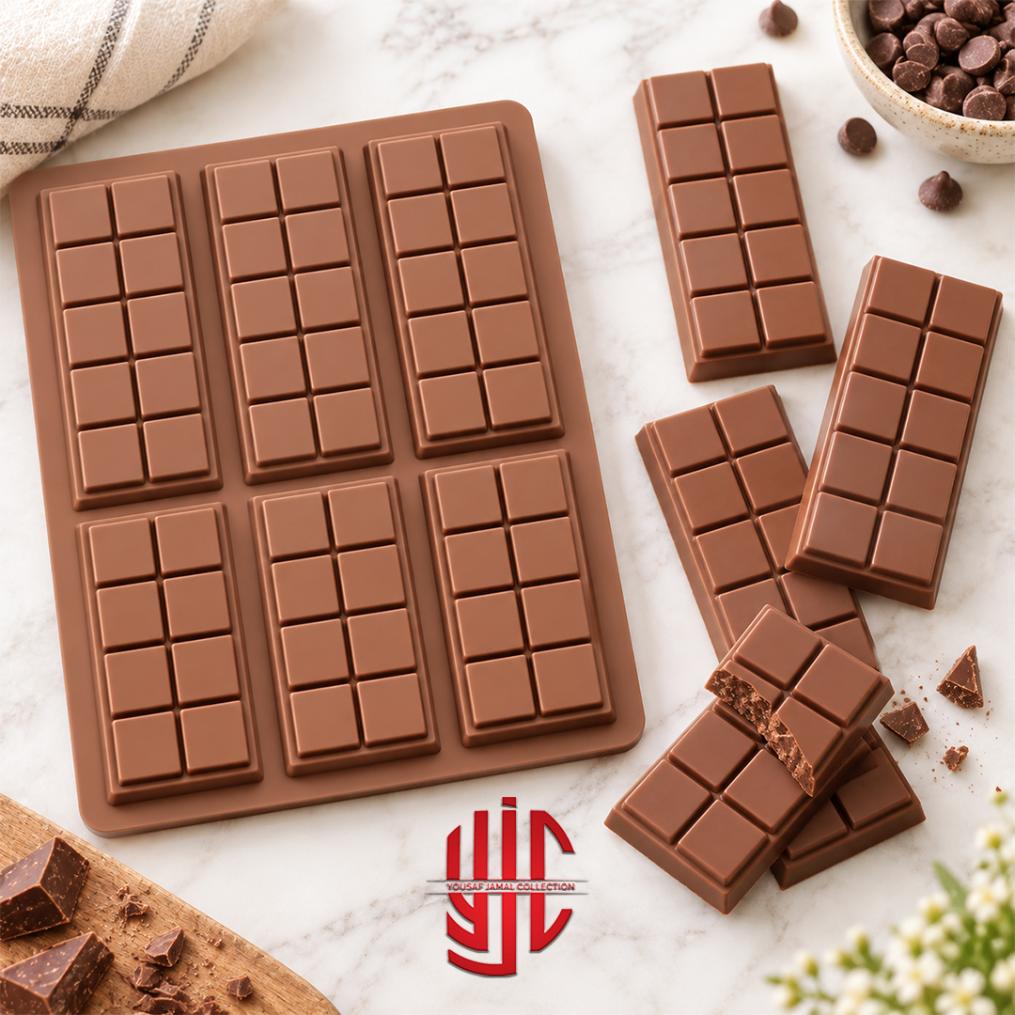 yjc-PLMO-216-1 Silicon Kitkat Bars Mold 6 Cavity - Image 1