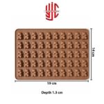 Silicon Teddy Bear Gums Mold 50 Cavity - Image 2