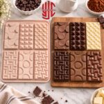Silicon 6 Types Chocolate Bar Mold 6 Cavity