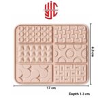 Silicon 6 Types Chocolate Bar Mold 6 Cavity - Image 2