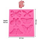 Silicon 6 Shapes Butterflies Mold 6 Cavity - Image 2