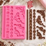 Silicon Baroque Laces & Corners Mold 7 Cavity