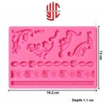 Silicon Baroque Laces & Corners Mold 7 Cavity - Image 2