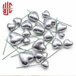 Hearts Silver Faux Balls 20 Pcs Pack - Image 2