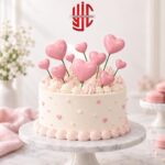 Hearts Baby Pink Faux Balls 20 Pcs Pack