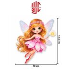Pink Fairy Theme Paper Cake Topper 10 Pieces Set - Image 2