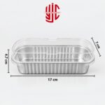 Aluminium Silver Loaf Pan Liners With Lid 10 Pieces Pack - Image 3