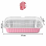 Aluminium Pink Loaf Pan Liners With Lid 10 Pieces Pack - Image 3