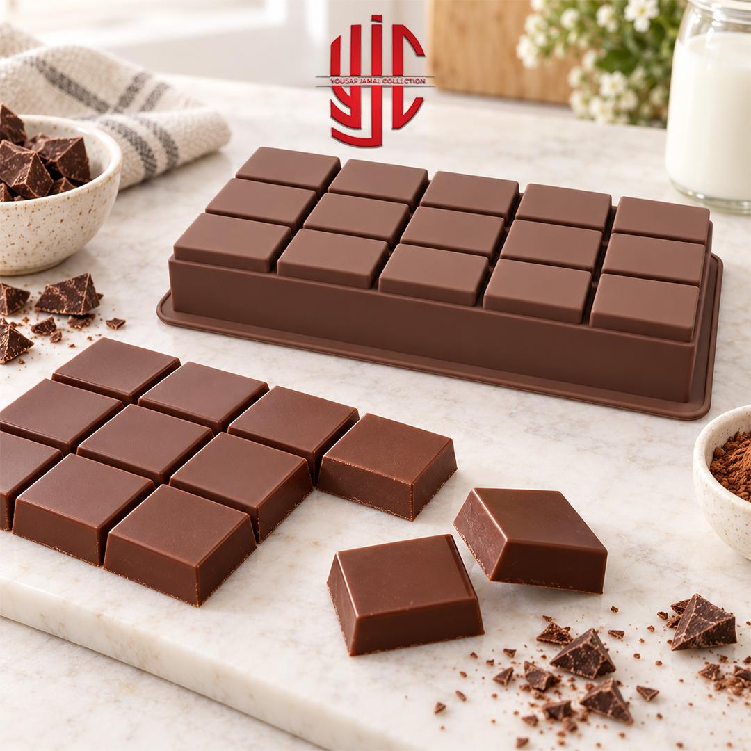 yjc-PLMO-224-1 Silicon Artisan Chocolate Bar Mold - Image 1