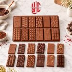 12 Designs Mini Chocolate Bar Silicon Mold