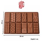 12 Designs Mini Chocolate Bar Silicon Mold - Image 2
