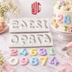 Silicon Big Numeric Molds 0-9 Two Molds