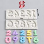 Silicon Big Numeric Molds 0-9 Two Molds - Image 2