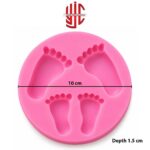 Silicon Baby Foots Print Mold 4 Cavity - Image 2