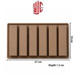 Silicon Simple Chocolate Bar Mold 7 Cavity - Image 2