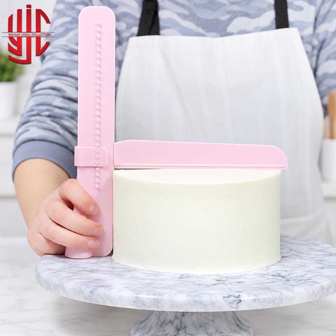 yjc-PLTL-016-1 Adjustable Cake Polisher Smoother Scale - Image 1