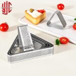 Triangle Stainless Steel Tart Ring 6 Pcs Set