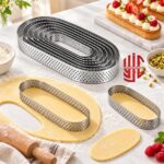 Oval Stainless Steel Tart Ring 6 Pcs Set