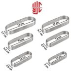 Oval Stainless Steel Tart Ring 6 Pcs Set - Image 2